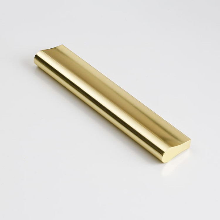 Möbelgriff Anta – schlichter Frontmontage-Griff in Schwarz und gebürstetem Gold, Größen 96, 128, 192, 320, 576 und 960 mm. Modern für Küchenmöbel, Kommoden, Schränke und Bäder – egriffe.de