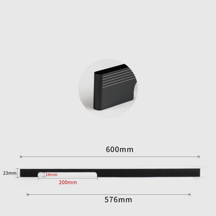 Möbelgriff Vista – moderner minimalistischer Griff in Schwarz, Champagnergold und Aschgrau. Größen 96–960 mm, für Küchen- und Badmöbel, Schränke, Schubladen und Kommoden – egriffe.at