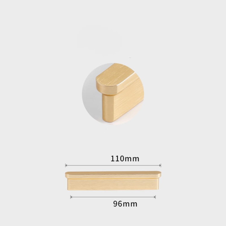 Möbelgriff Ema – Eck-Kantengriff in Schwarz, Gold oder gebürstetem Grau. Größen 96–960 mm, ideal für Küchenschränke, Schubladen, Kommoden und Badmöbel – egriffe.at