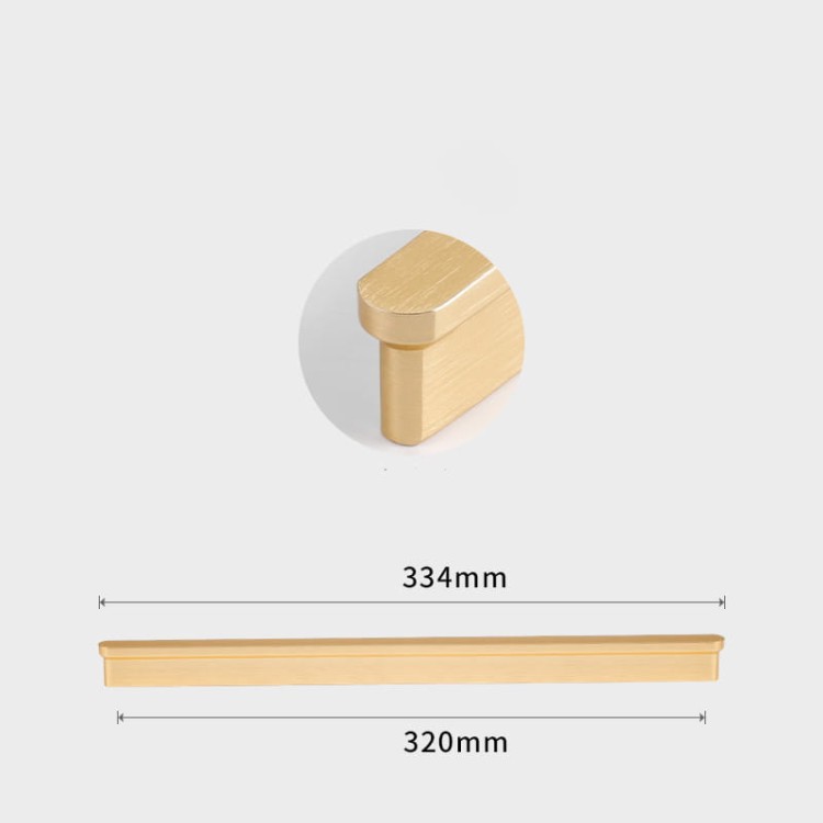 Möbelgriff Ema – Eck-Kantengriff in Schwarz, Gold oder gebürstetem Grau. Größen 96–960 mm, ideal für Küchenschränke, Schubladen, Kommoden und Badmöbel – egriffe.at