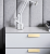 Möbelgriff Fargo – Kantengriff in gebürstetem Gold, gebürstetem Schwarz und gebürstetem Grau. Größen 96, 128, 192, 320 und 800 mm, im Loft-, Modern-, Skandi- und Industrial-Stil – egriffe.de