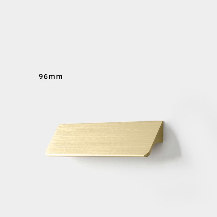 Möbelgriff Fargo – Kantengriff in gebürstetem Gold, gebürstetem Schwarz und gebürstetem Grau. Größen 96, 128, 192, 320 und 800 mm, im Loft-, Modern-, Skandi- und Industrial-Stil – egriffe.de