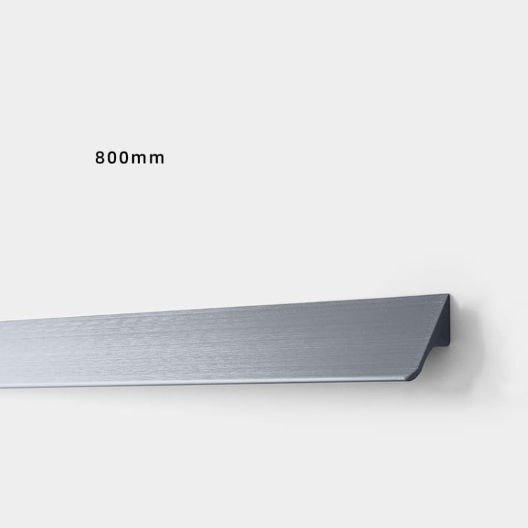 Möbelgriff Fargo – Kantengriff in gebürstetem Gold, gebürstetem Schwarz und gebürstetem Grau. Größen 96, 128, 192, 320 und 800 mm, im Loft-, Modern-, Skandi- und Industrial-Stil – egriffe.de