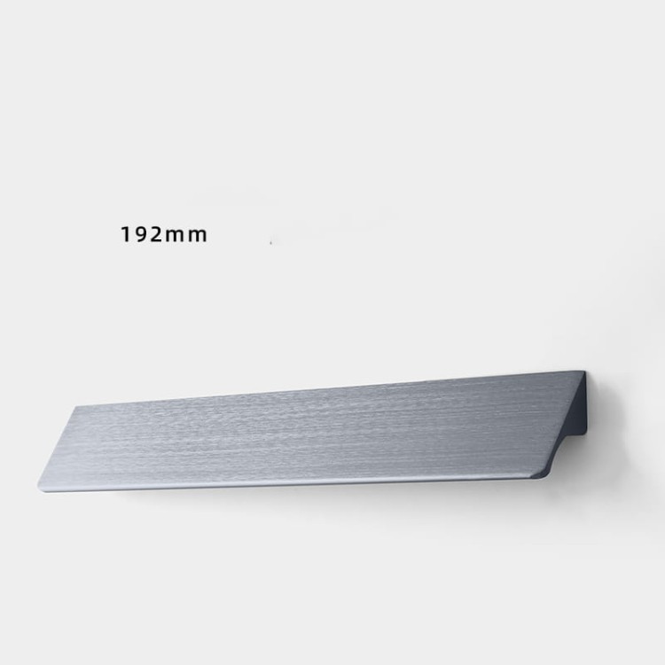 Möbelgriff Fargo – Kantengriff in gebürstetem Gold, gebürstetem Schwarz und gebürstetem Grau. Größen 96, 128, 192, 320 und 800 mm, im Loft-, Modern-, Skandi- und Industrial-Stil – egriffe.de