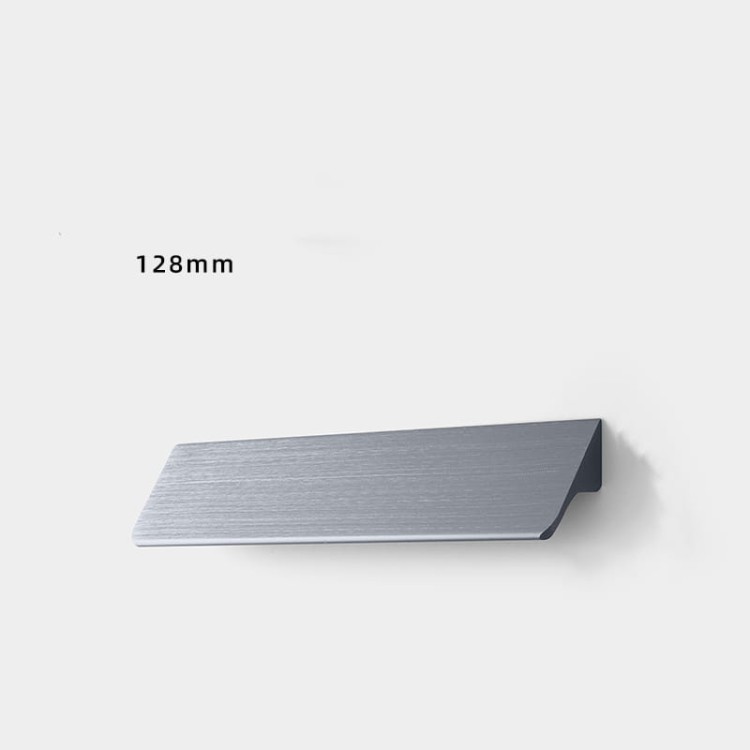 Möbelgriff Fargo – Kantengriff in gebürstetem Gold, gebürstetem Schwarz und gebürstetem Grau. Größen 96, 128, 192, 320 und 800 mm, im Loft-, Modern-, Skandi- und Industrial-Stil – egriffe.de