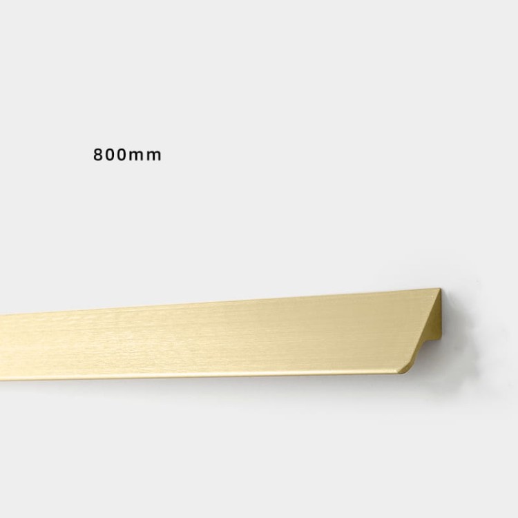 Möbelgriff Fargo – Kantengriff in gebürstetem Gold, gebürstetem Schwarz und gebürstetem Grau. Größen 96, 128, 192, 320 und 800 mm, im Loft-, Modern-, Skandi- und Industrial-Stil – egriffe.de
