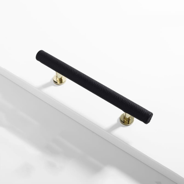 Möbelgriff Finca – moderner T-Bar-Griff im Loft-, Skandi- und Vintage-Stil in Schwarz, Grau, Braun und Weiß. Als Knopf sowie in 96 und 128 mm erhältlich. Ideal für Küchen, Kommoden und Kleiderschränke – egriffe.at