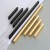 Möbelgriff Avalos – schlichter linearer Griff in Schwarz oder gebürstetem Gold. Modern, erhältlich in 96, 128, 160, 320, 546 und 960 mm – egriffe.de