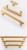 Möbelgriff Montana Schwarz/Gold – gerändelter T-Bar-Griff im Industrial-Stil, erhältlich in 128 mm und 160 mm – egriffe.de
