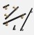 Möbelgriff Pina – eleganter T-Bar-Griff mit dekorativen Stützen in Schwarz-Gold oder Schwarz-Chrom. Als Knopf sowie in 96, 128 und 160 mm erhältlich. Ideal für Schränke, Kommoden und Schiebetüren – egriffe.de
