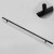 Möbelgriff Uno – T-Bar-Griff mit rundem Profil in Schwarz und gebürstetem Gold. Erhältlich als T-Bar-Knopf sowie in 96, 128, 160, 256, 512 und 850 mm – egriffe.de