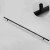 Möbelgriff Uno – T-Bar-Griff mit rundem Profil in Schwarz und gebürstetem Gold. Erhältlich als T-Bar-Knopf sowie in 96, 128, 160, 256, 512 und 850 mm – egriffe.at