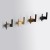 Wandhaken Martin – moderner doppelter Wandhaken für Bad und Flur, Aluminiumhaken in Schwarz, Mattbraun, gebürstetem Nickel, Perlgrau, gebürstetem Gold und ORB, erhältlich im Shop egriffe.de.