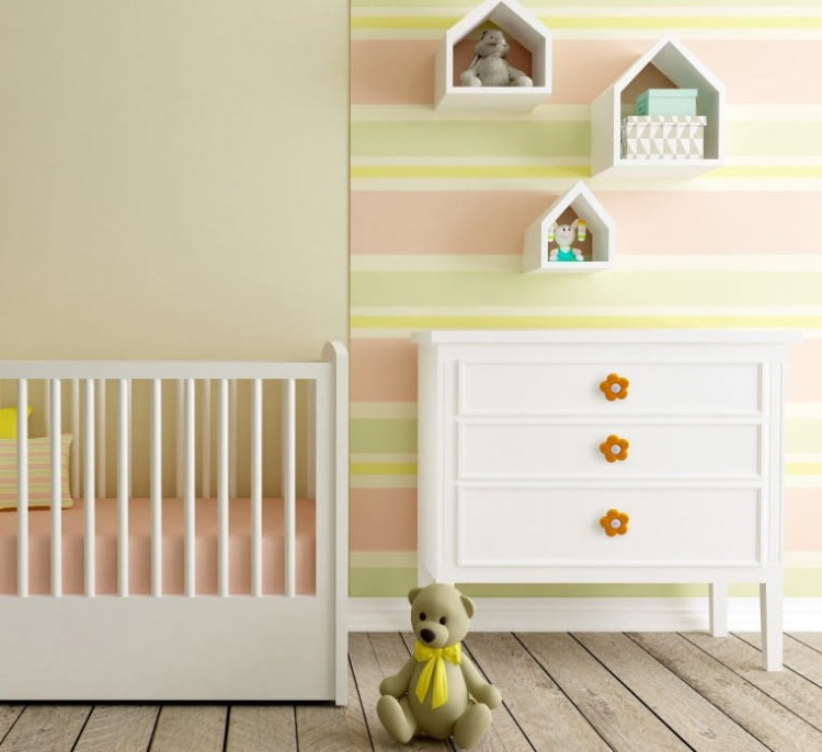 Kinder-Möbelgriff Flor – farbige blumenförmige Griffe in Rot, Gelb und Rosa für Schränke und Schubladen im Kinderzimmer, erhältlich im Shop egriffe.de.