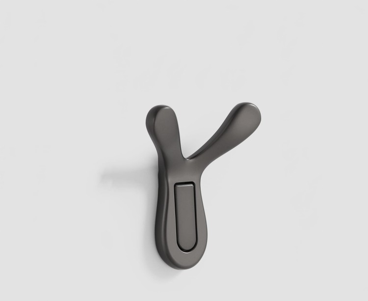 Wandhaken San Pedro – modernes, schlichtes Design für Loft-, Skandi- und klassische Interieurs. Robust und feuchtigkeitsbeständig, ideal für Zuhause und Büro. Farben: Gold, gebürstetes Gold, Schwarz und Perlgrau.