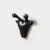 Moderner Wandhaken Adela mit außergewöhnlicher Form. Ideal für Kinderzimmer, Bad, Küche oder Büro. Einfache Montage, Schrauben im Set. Farben: Gold, Perlschwarz, Mattschwarz, Gelb und Blau.
