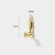 Wandhaken Andes mit eleganter, schlanker Form. Robust, leicht zu montieren, ideal für Zuhause, Hotels und Salons. Farben: Gold und Schwarzchrom – für Glamour-, klassische und moderne Interieurs.