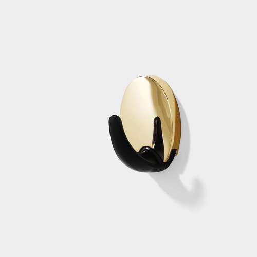 Wandhaken Lucia – moderner, robuster und feuchtigkeitsbeständiger Wandhaken mit einfacher Schraubmontage. Ideal für Bad, Küche und Flur zu Hause oder im Objektbereich. Farben: Schwarz, Perlgrau, Gold und Gold-Schwarz.