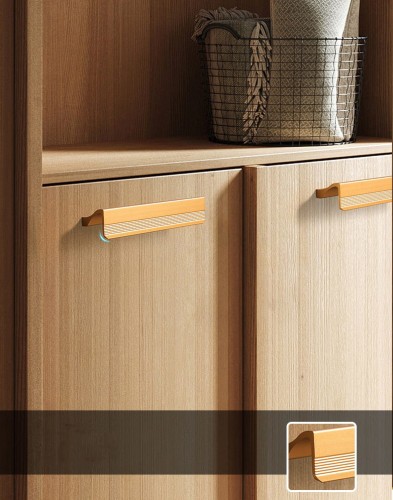 Möbelgriff Morro aus Aluminium in Mattschwarz, Grau und Champagnergold. Größen 96, 128, 192 und 320 mm. Moderner, loftiger, industrieller und minimalistischer Stil – für Küche, Bad, Schränke und Kommoden.